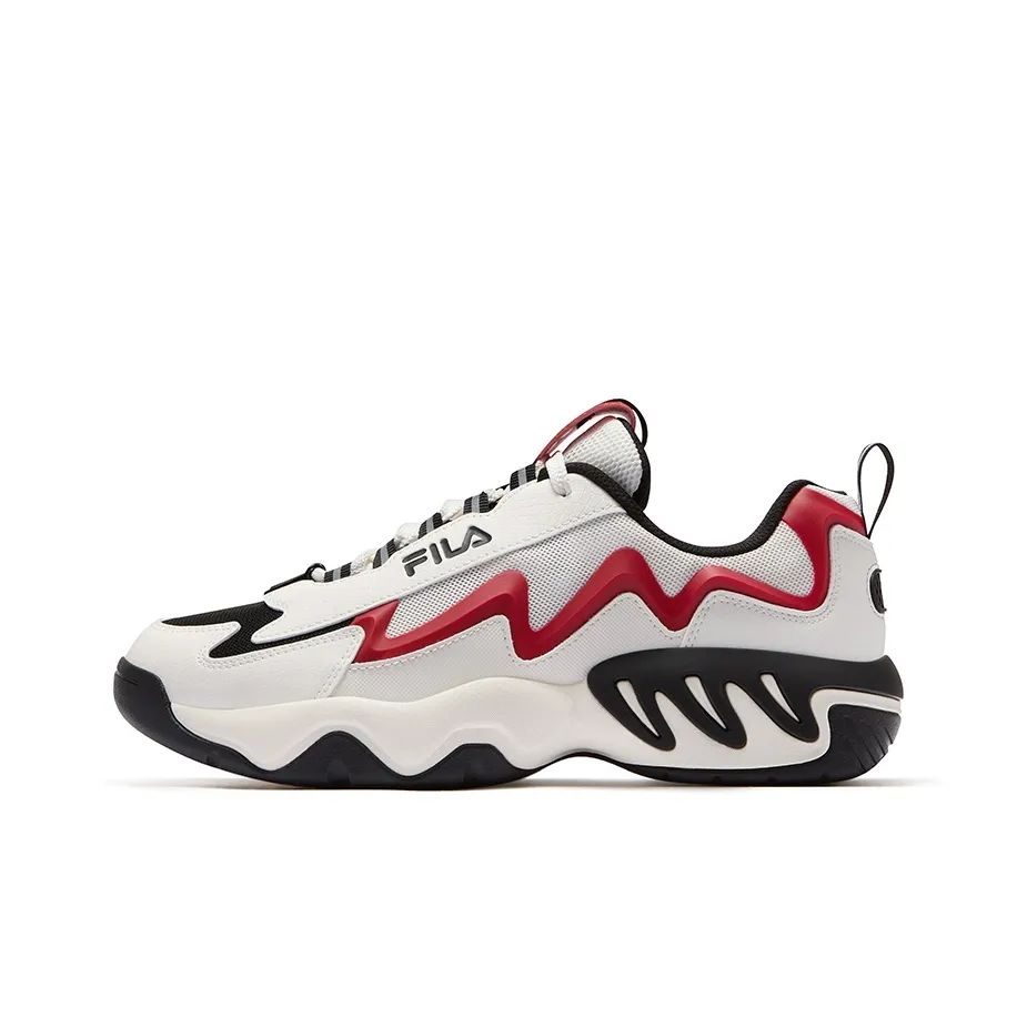 FILA FUSION SHOCK Electric Glow Shoes Баскетбольные кроссовки Мужской Белый Красный