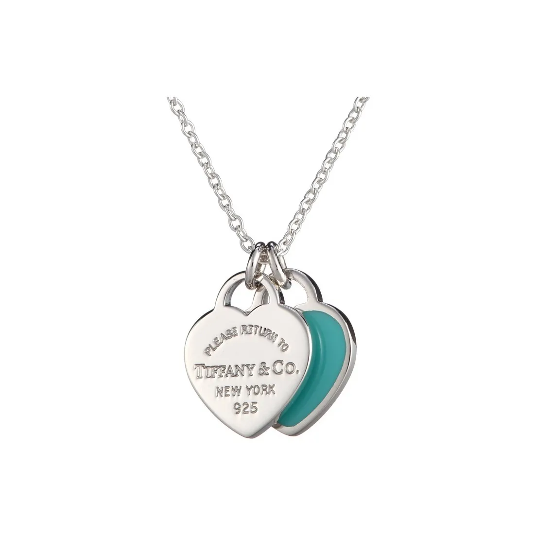 TIFFANY & CO. Return To Tiffany Collection Sterling Silver Necklaces Women's Blue