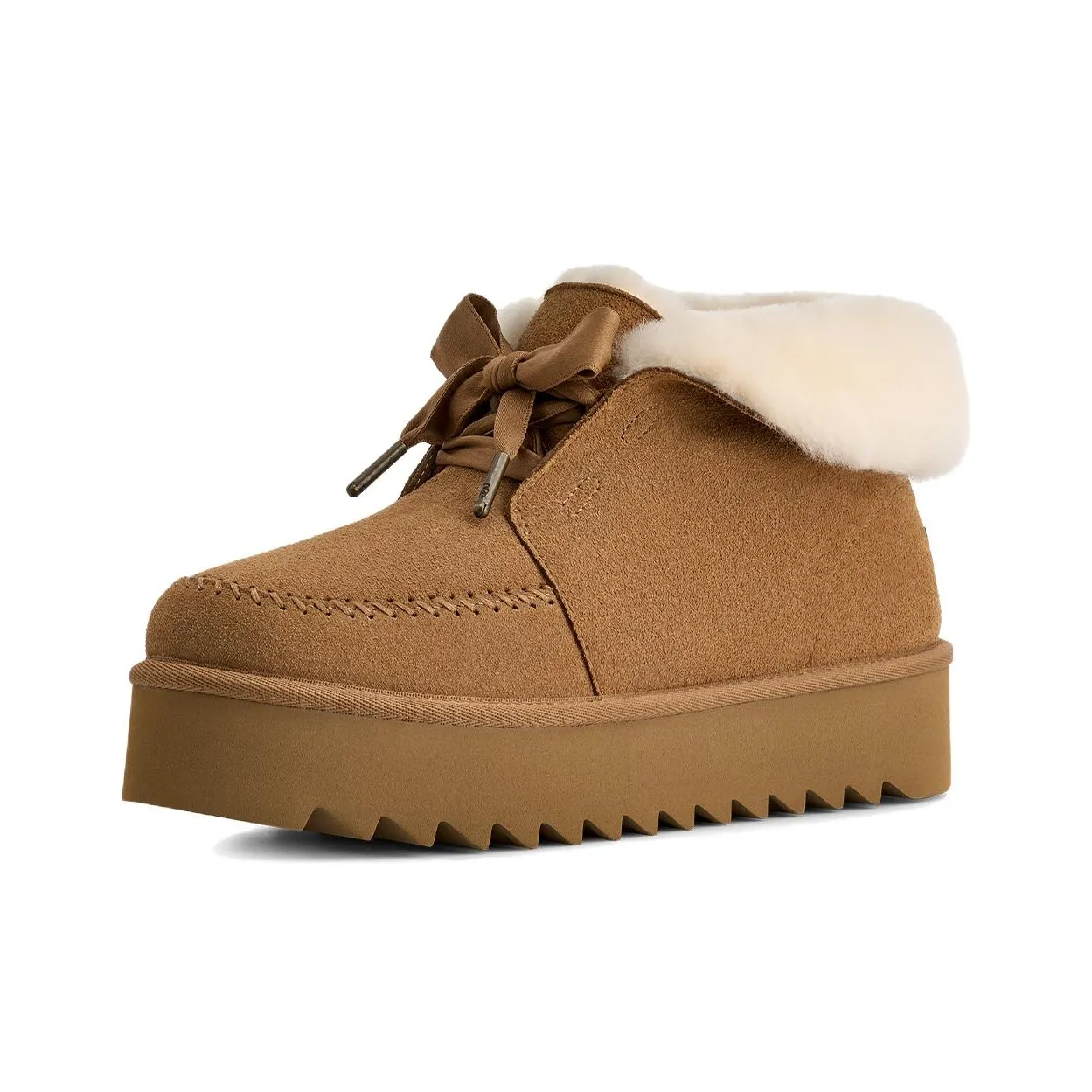 UGG Термостойкие Короткие Снежные Ботинки Женские Каштановые