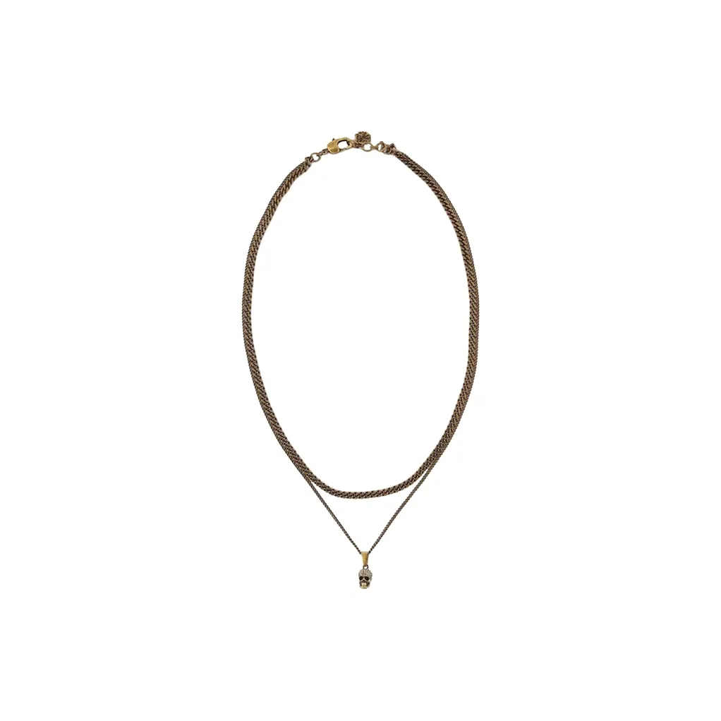 Alexander McQueen Ожерелья Золотой/Коричневый Женские
