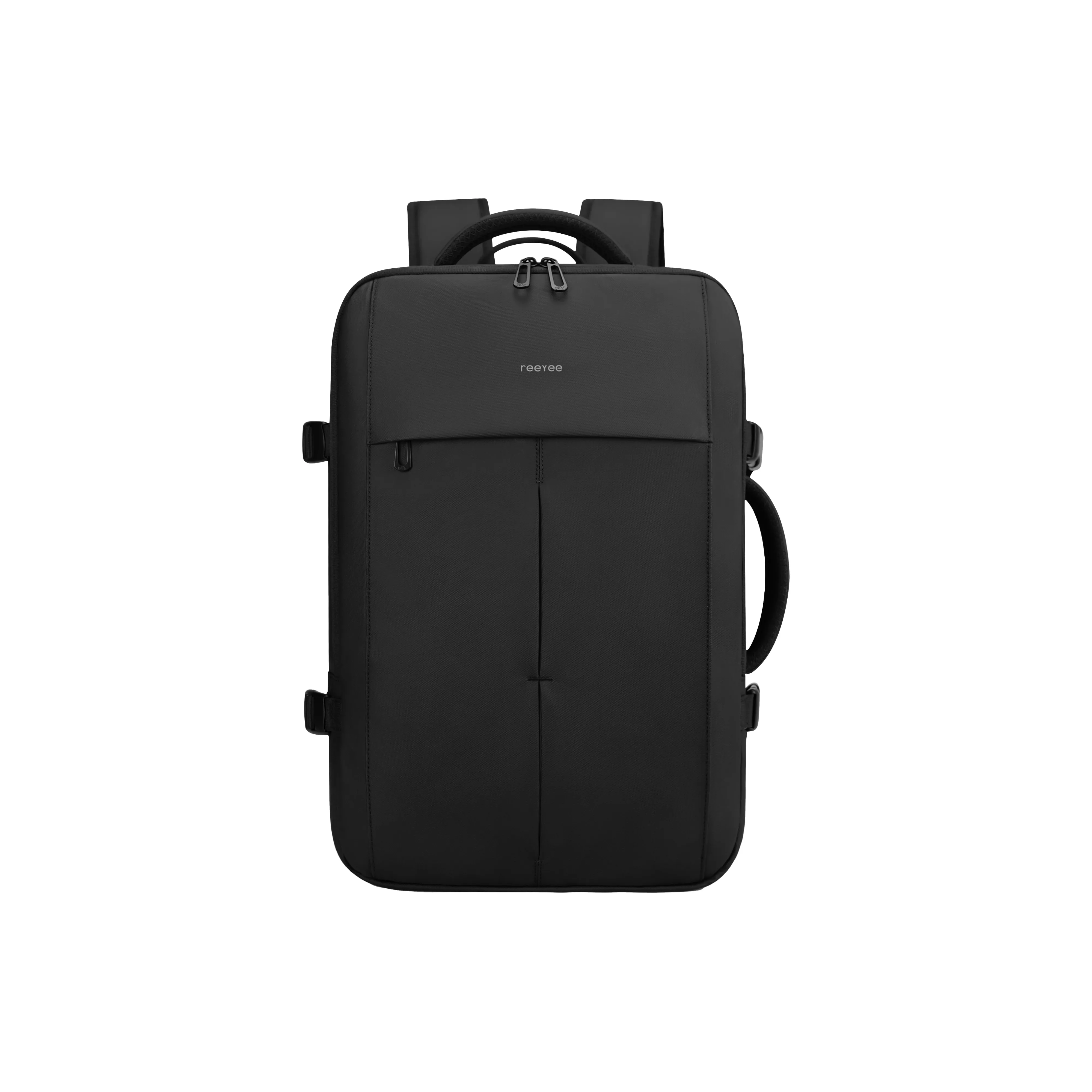 ReeYee Oxford Faux Leather Membrane Multifunction Business Travel Bag 15.6 Inches Laptop Laptop Bag Unisex