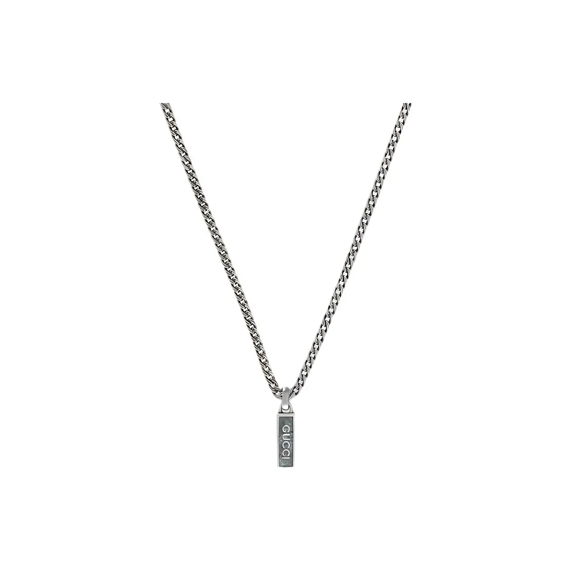 GUCCI S925 Silver Necklaces Unisex Silver