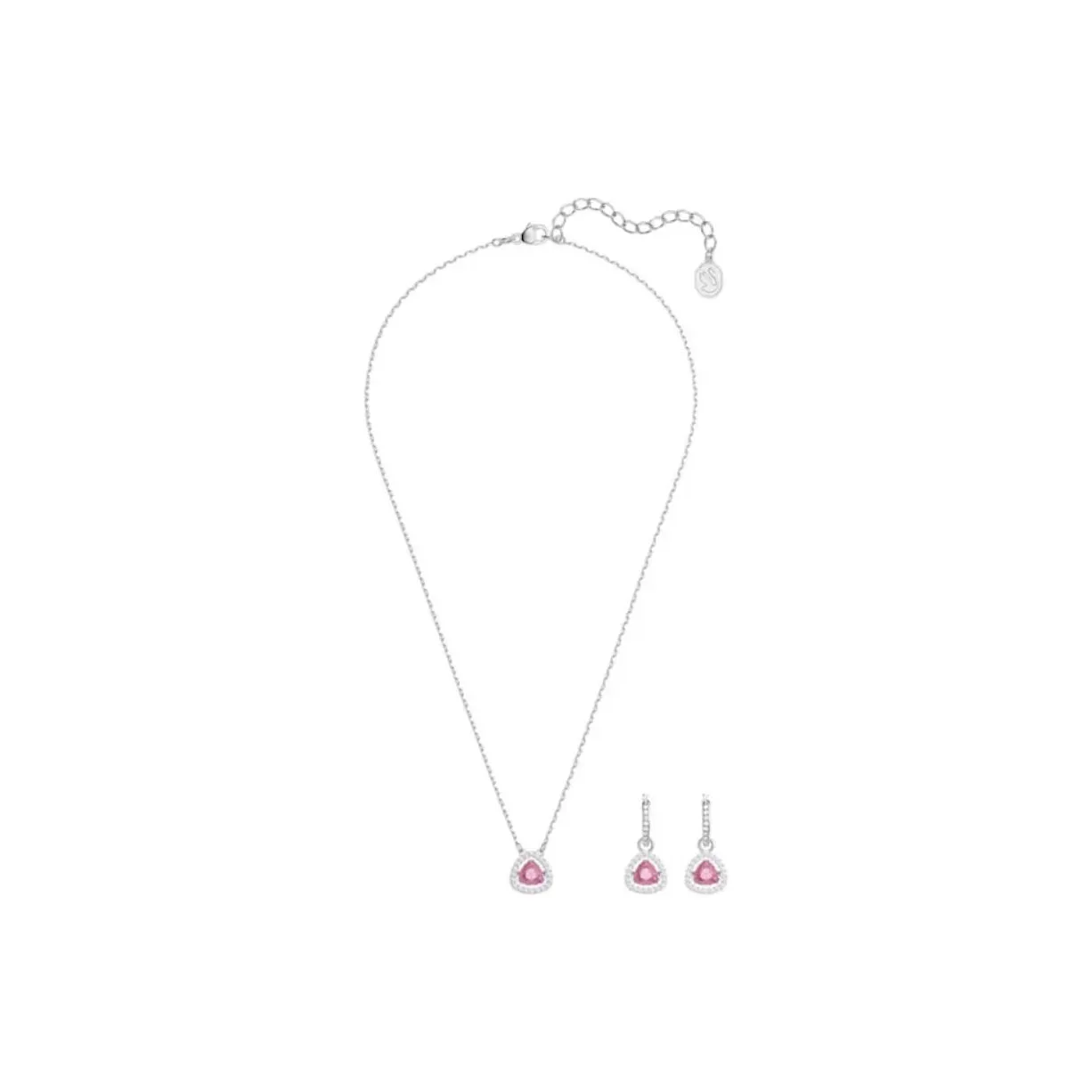 Swarovski Una Искусственный кристалл Ожерелье Унисекс Розовый