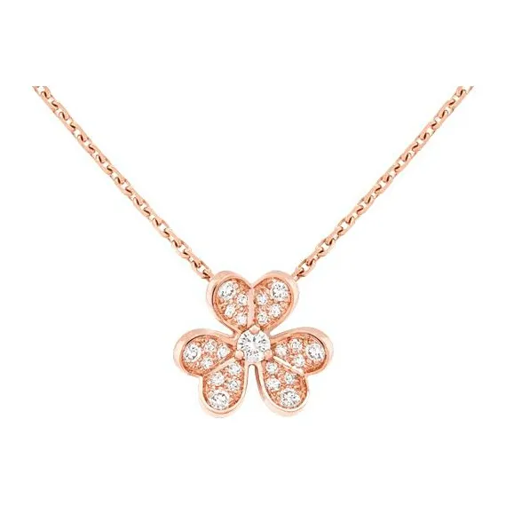 Van Cleef & Arpels Frivole Series Diamond Necklaces Women's