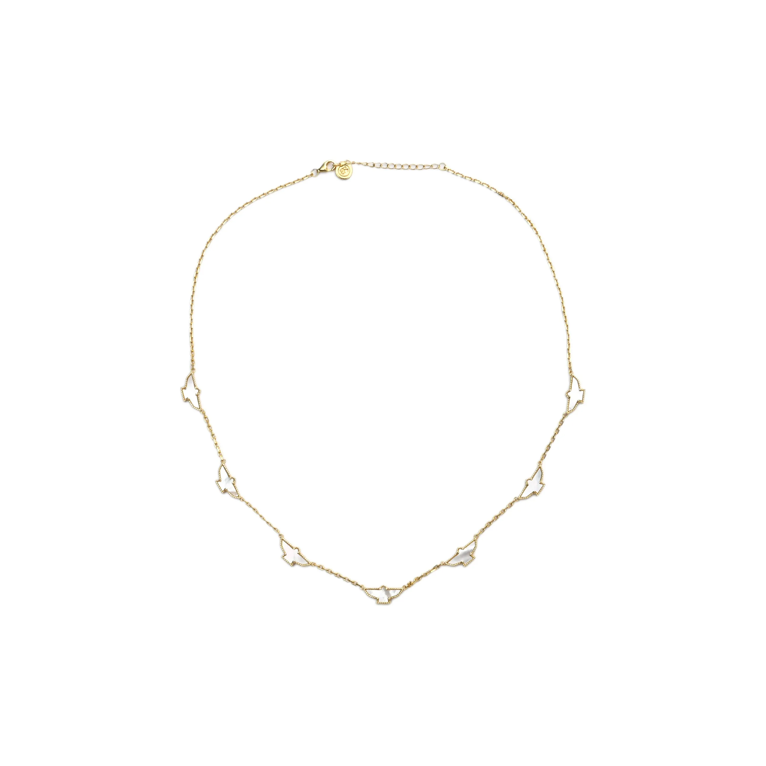 Xotic 925 Sterling Silver, Mother Of Pearl Necklaces Unisex