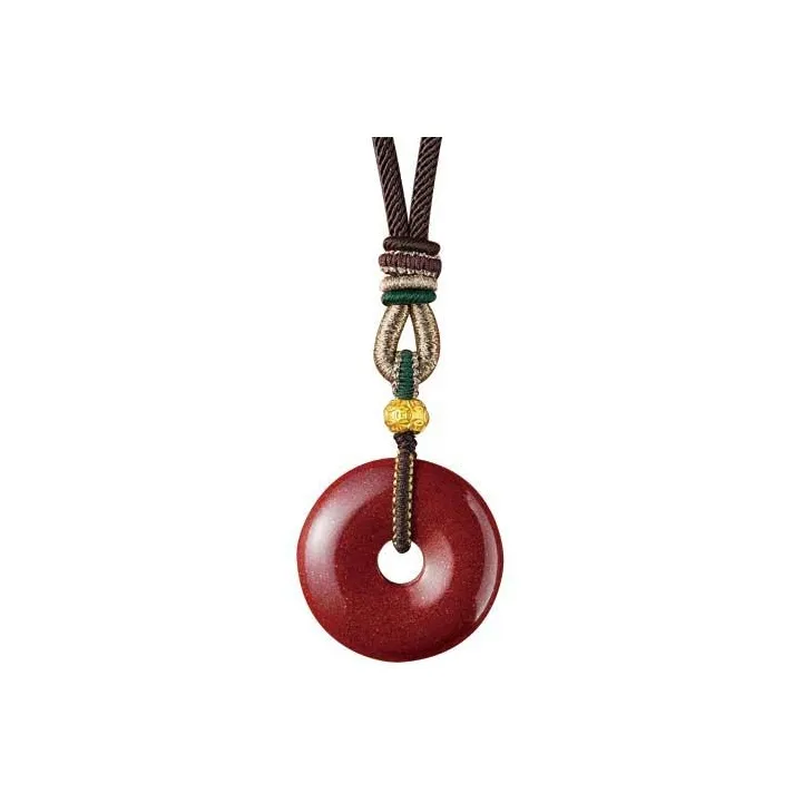 Yi Mingju Reconstructed Cinnabar Jade Necklaces Unisex