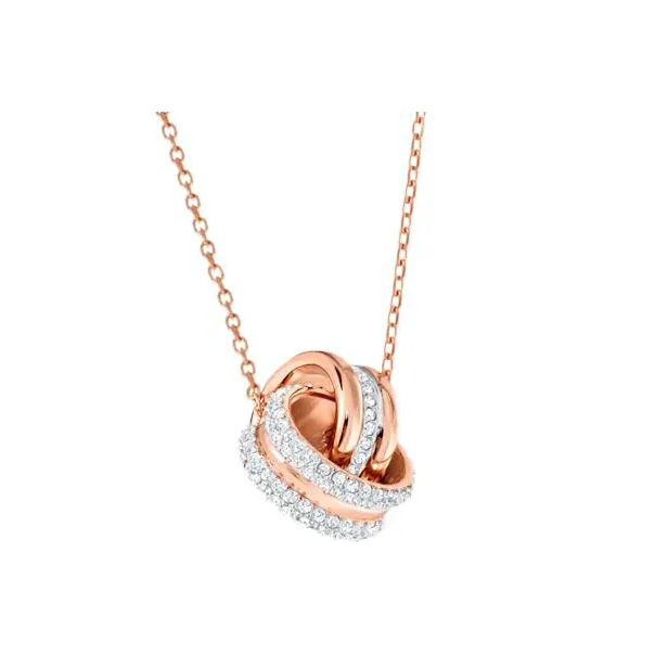 Swarovski Alloy Necklaces Women's Rose Gold Tone Plated