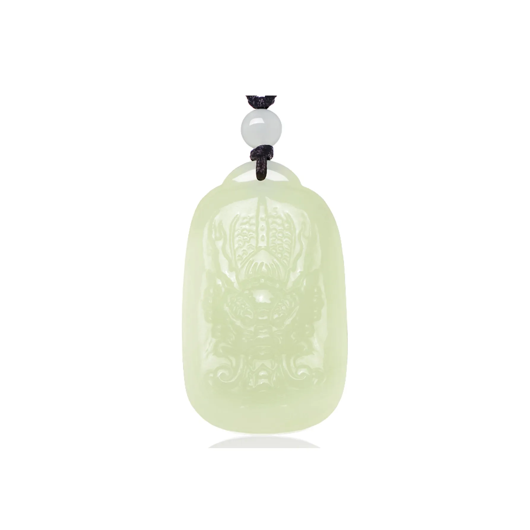 MARY WINDSOR Hetian Jade Necklaces Pale Greenish White Jade Unisex