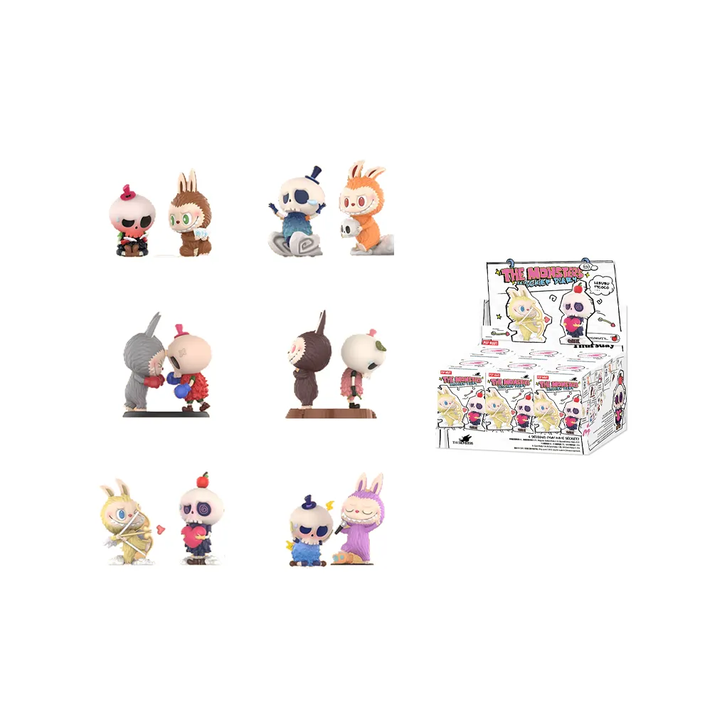 POP MART Лабубу THE MONSTERS Naughty Journal Collection Фигурка Слепые коробки Один Mystery Коробка Целая коробка 6 шт