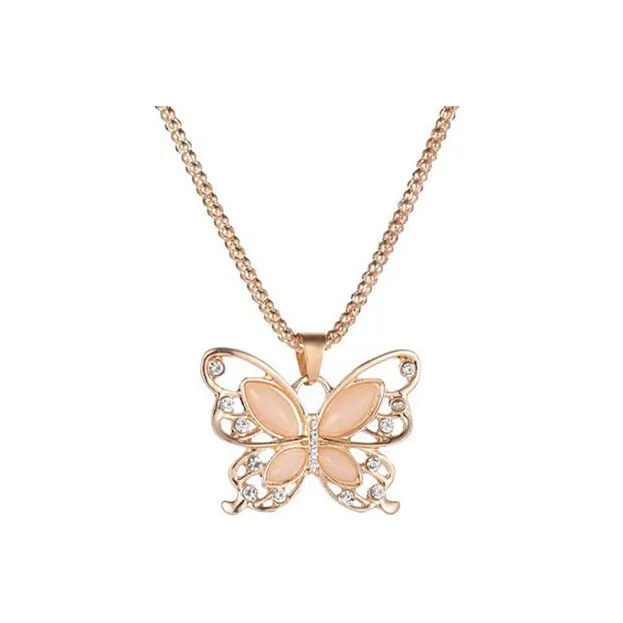 WINGSTOP Glass Cat Eye Jade Necklaces Women's