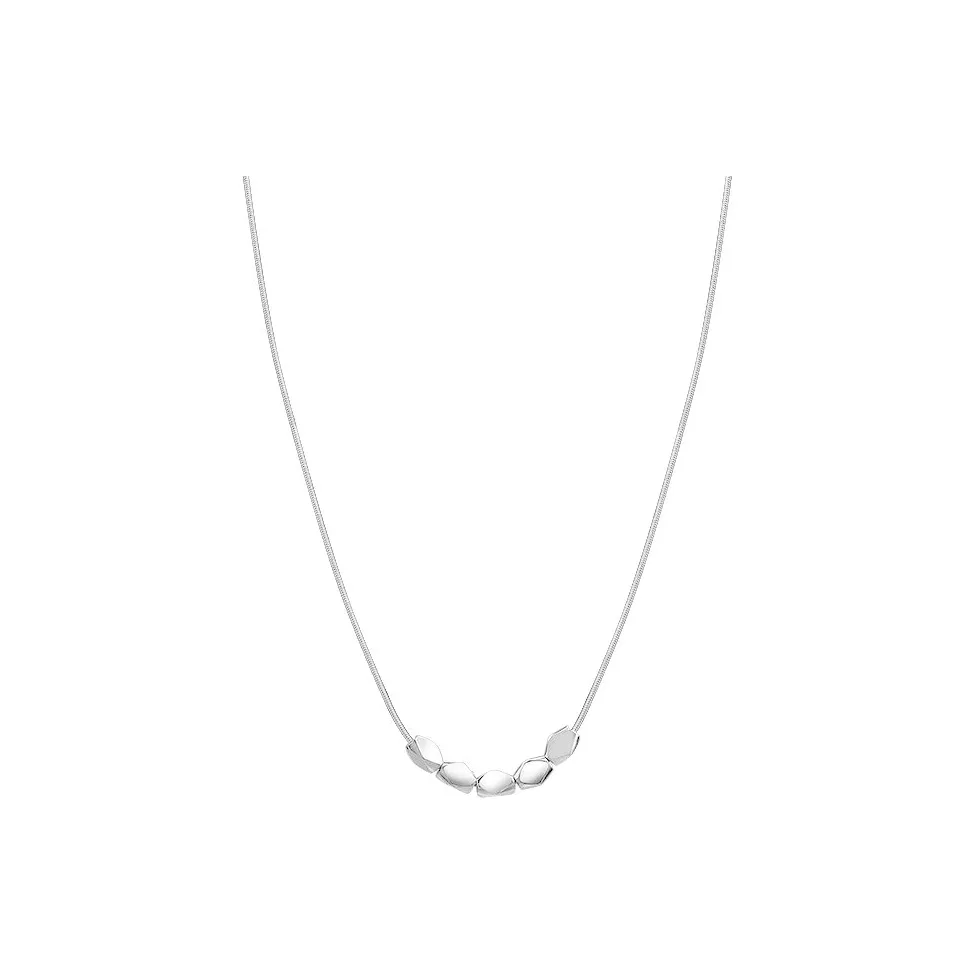 Floating Joy Титановая сталь Ожерелья Женские Год Змеи Удачи