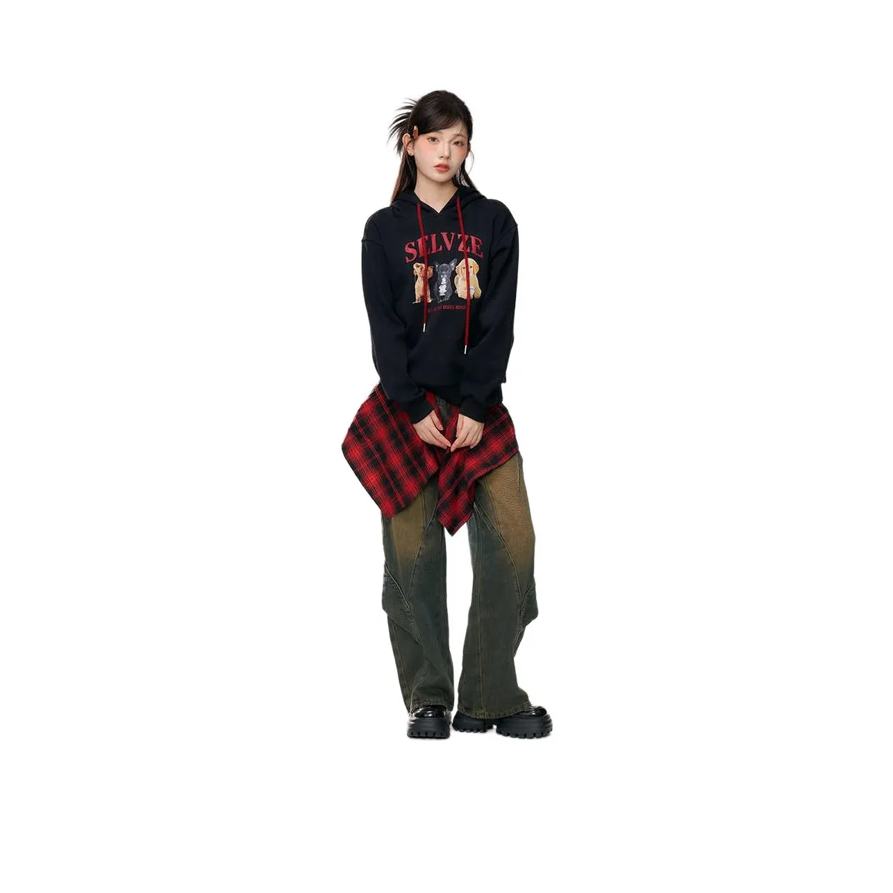 Свитшот FABRIC PIG + Джинсы Женские Повседневные костюмы