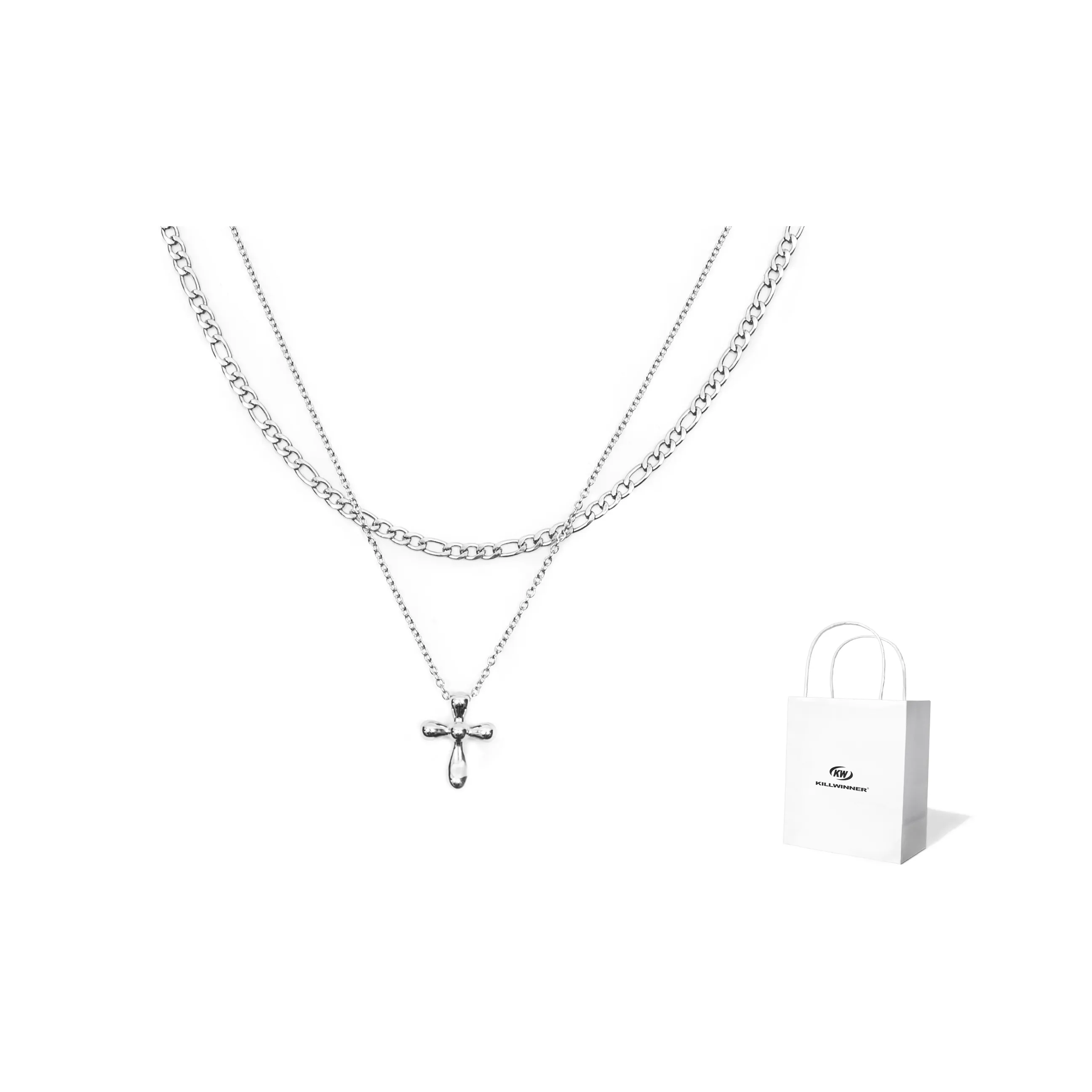KILLWINNER Титановая сталь Ожерелье Унисекс