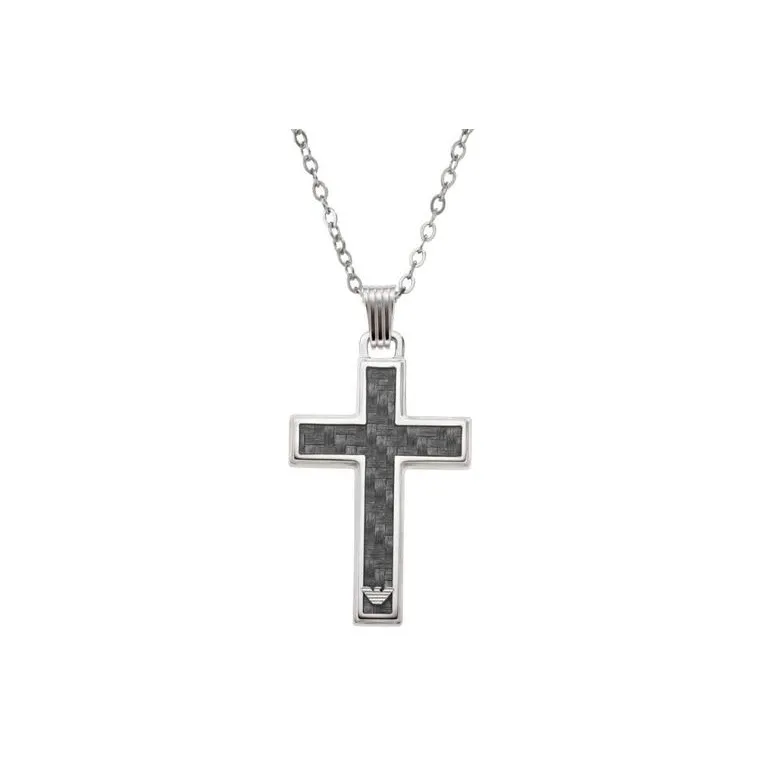 EMPORIO ARMANI Нержавеющая сталь Мужские ожерелья Серебряные