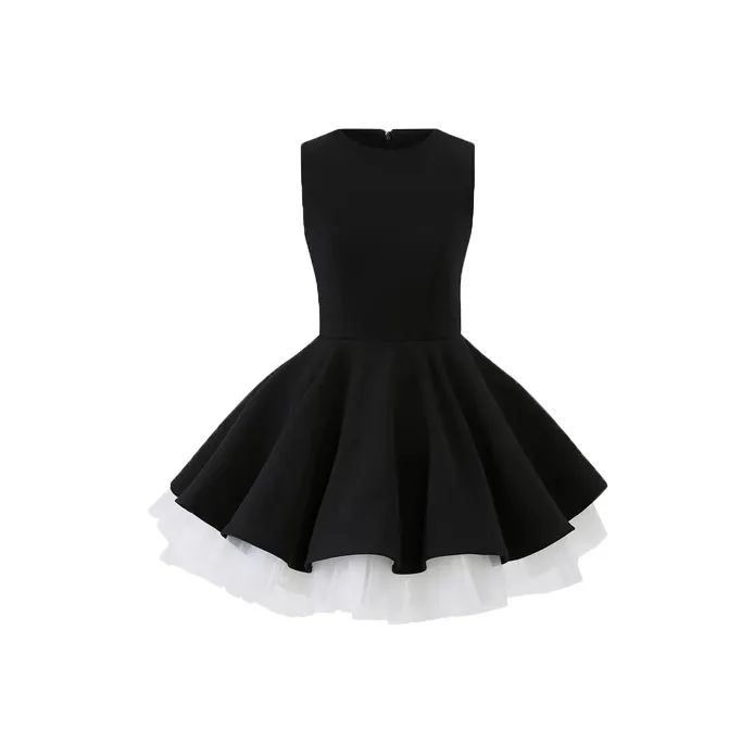 COVT Черные Женские Платья без рукавов