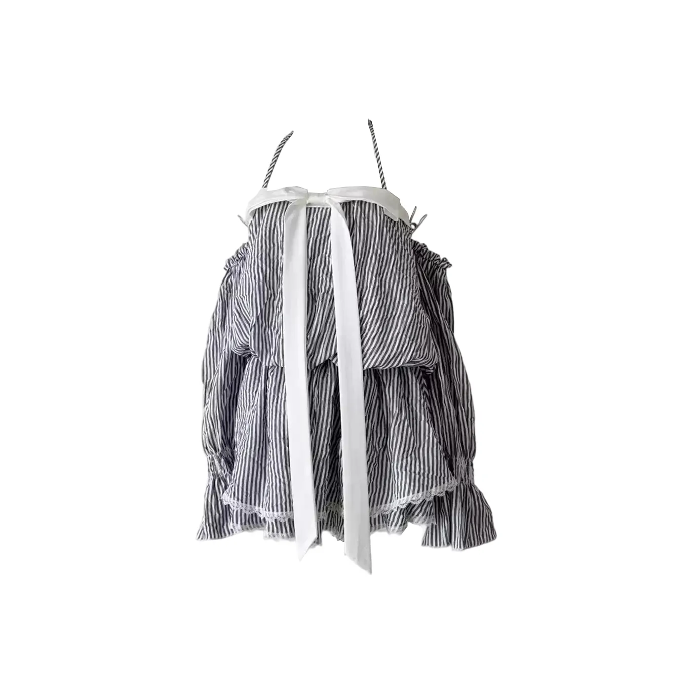 GRAYISMOON Полосатое платье женское слиплатье