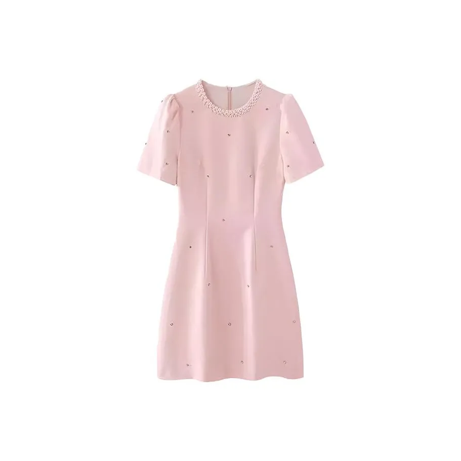 Leather Cat Короткий рукав платье женское