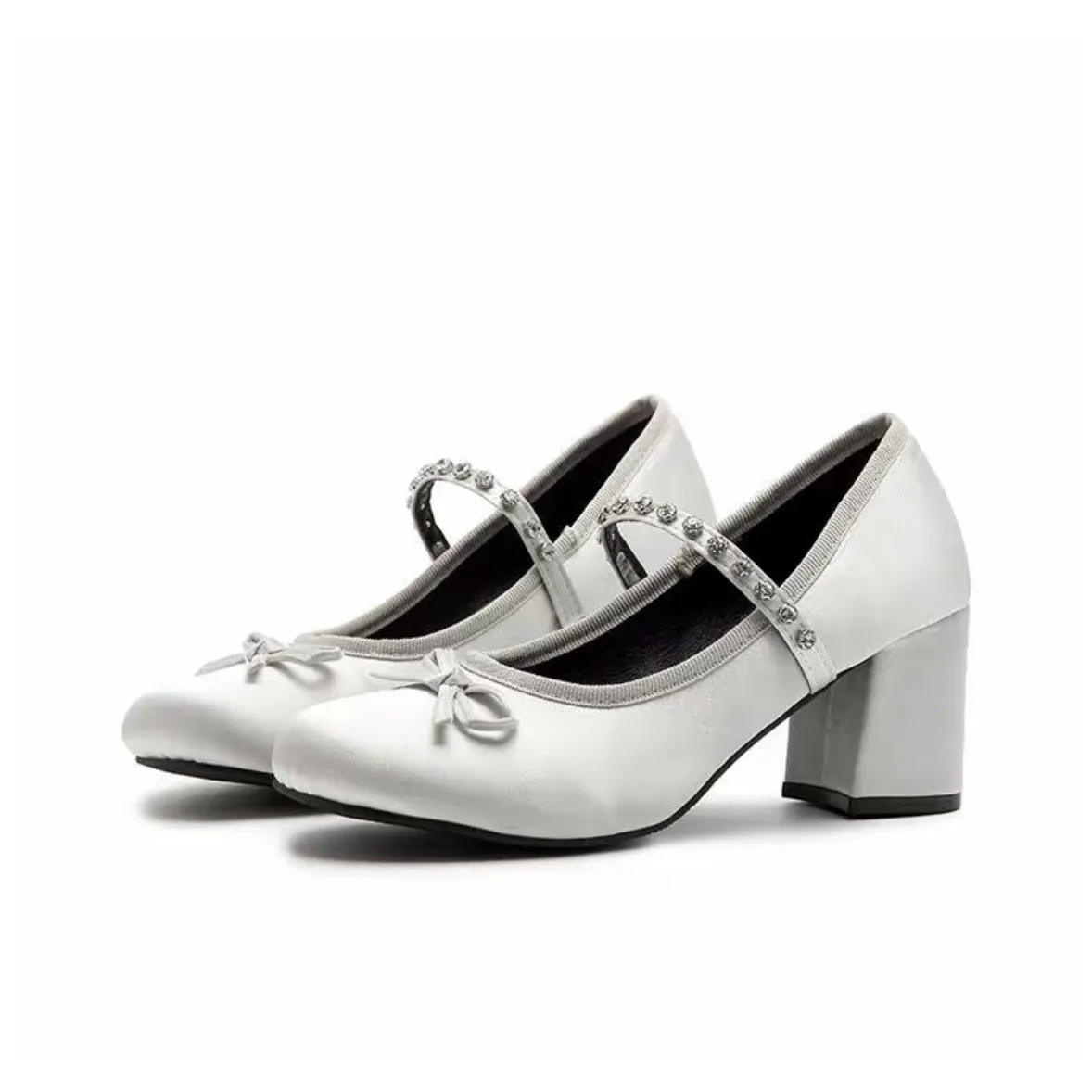 MXGM Грубый каблук Туфли Мэри Джейн Женские