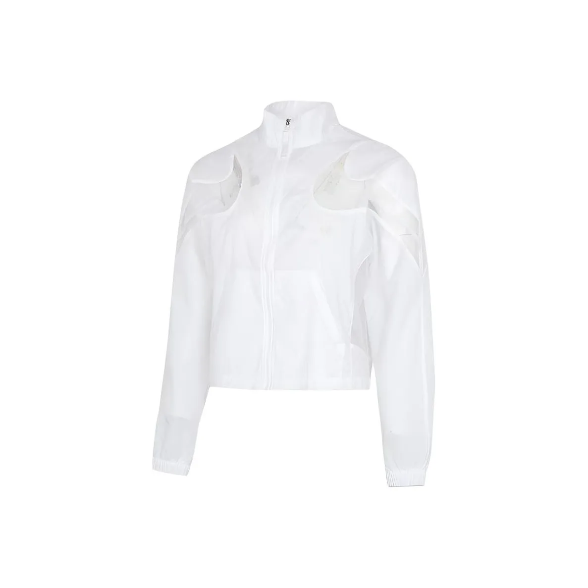 Nike Women's Swoosh Zip-Up Woven Jacket White