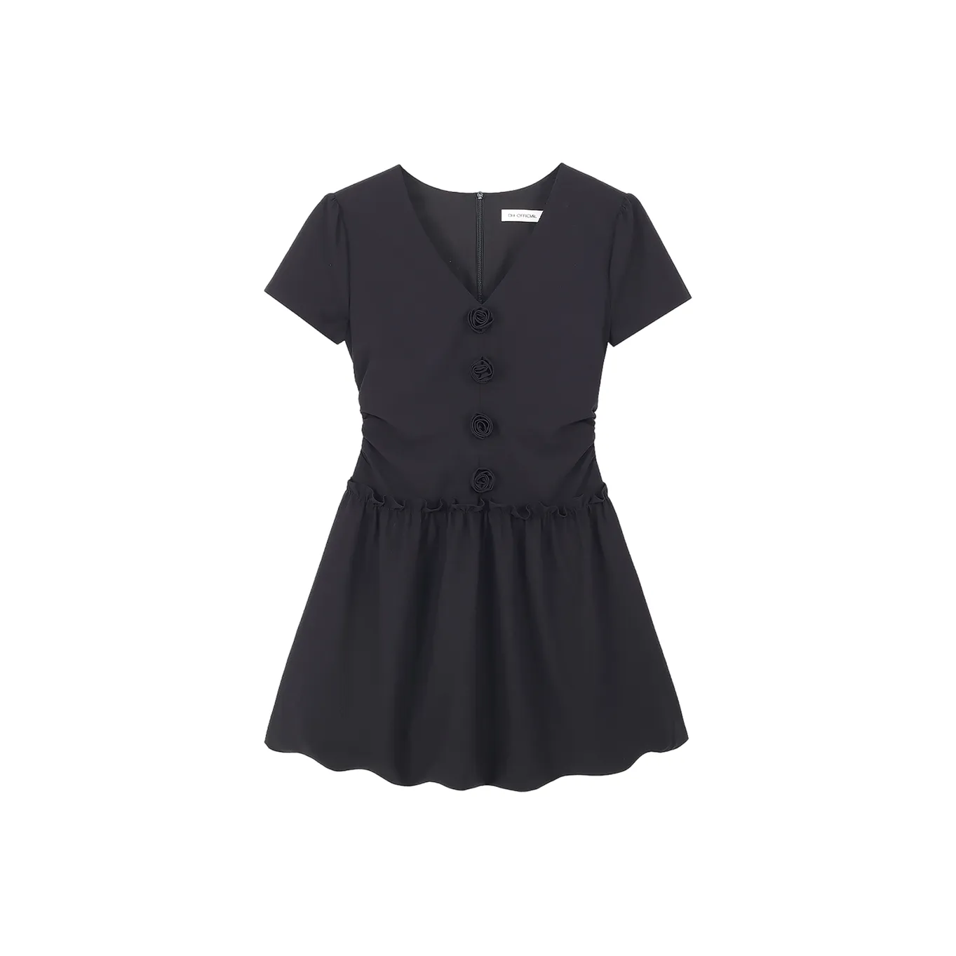 GRAYISMOON Короткое платье с короткими рукавами женское