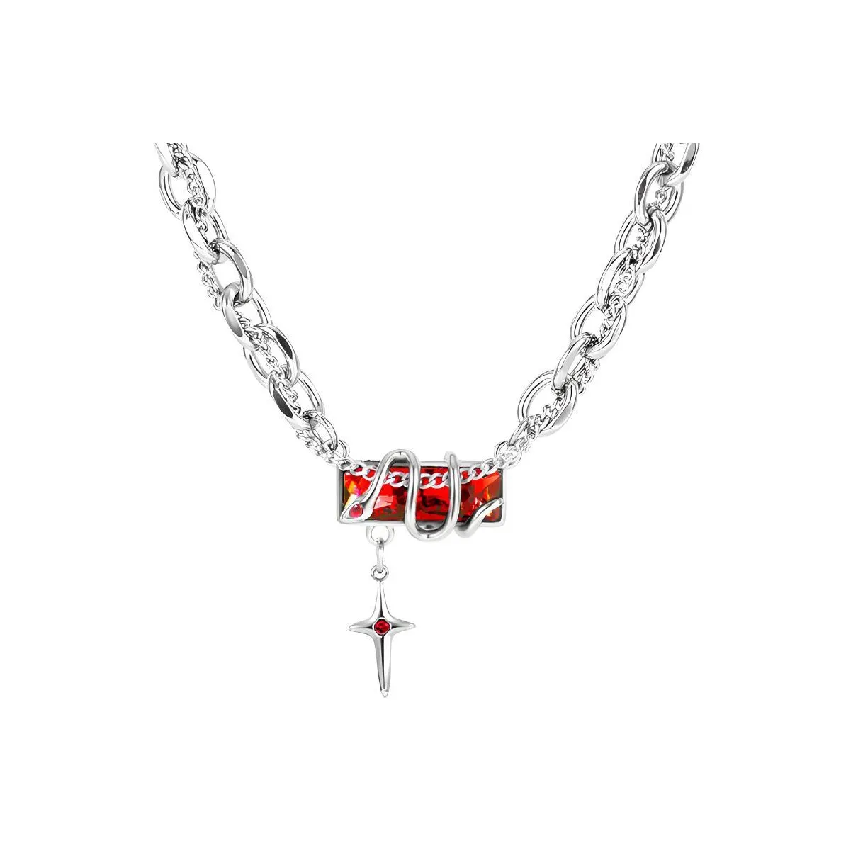 GUDUD Титановые стальные ожерелья унисекс