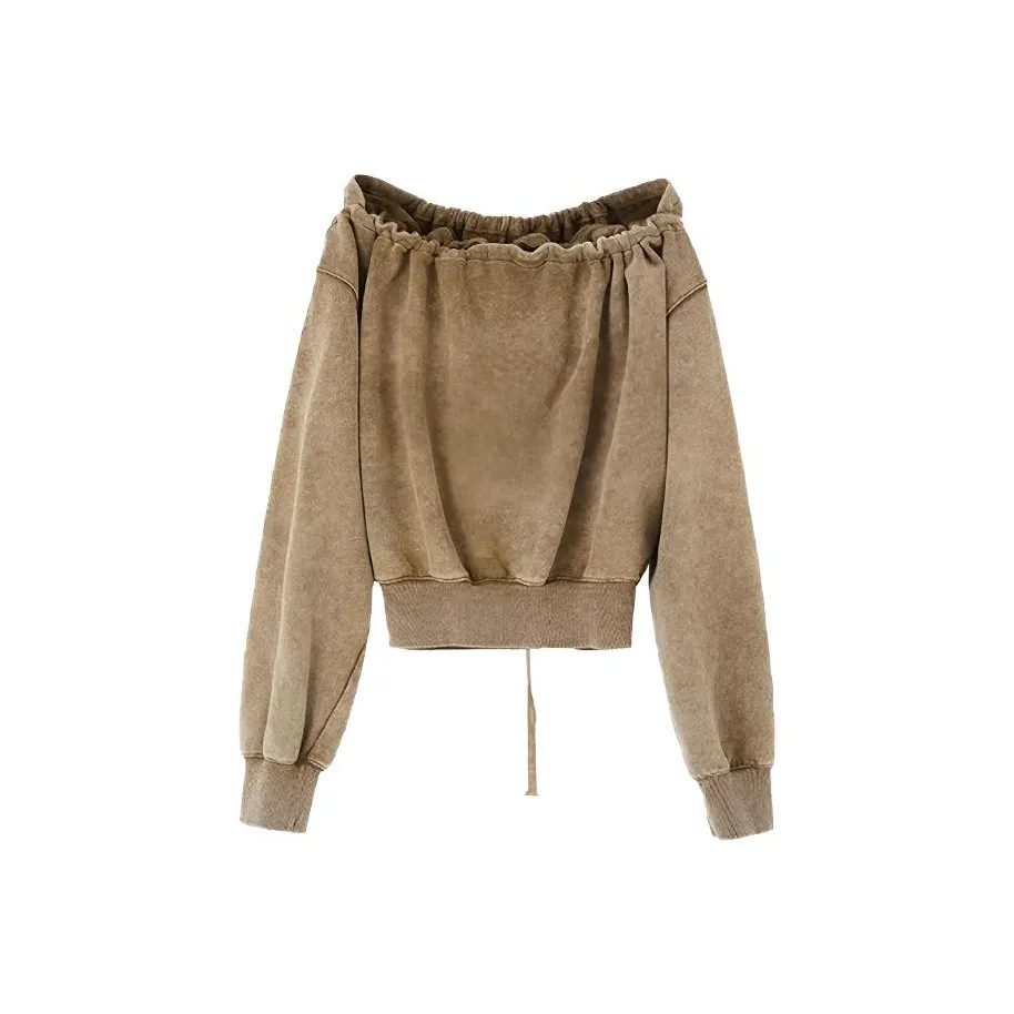 Leather Cat Коричневый Женские Свитшоты