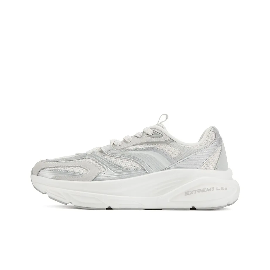 361° Earthy 2000 Амортизация Износостойкий Низкий Топ Casual Мужской Серебристо-Белый