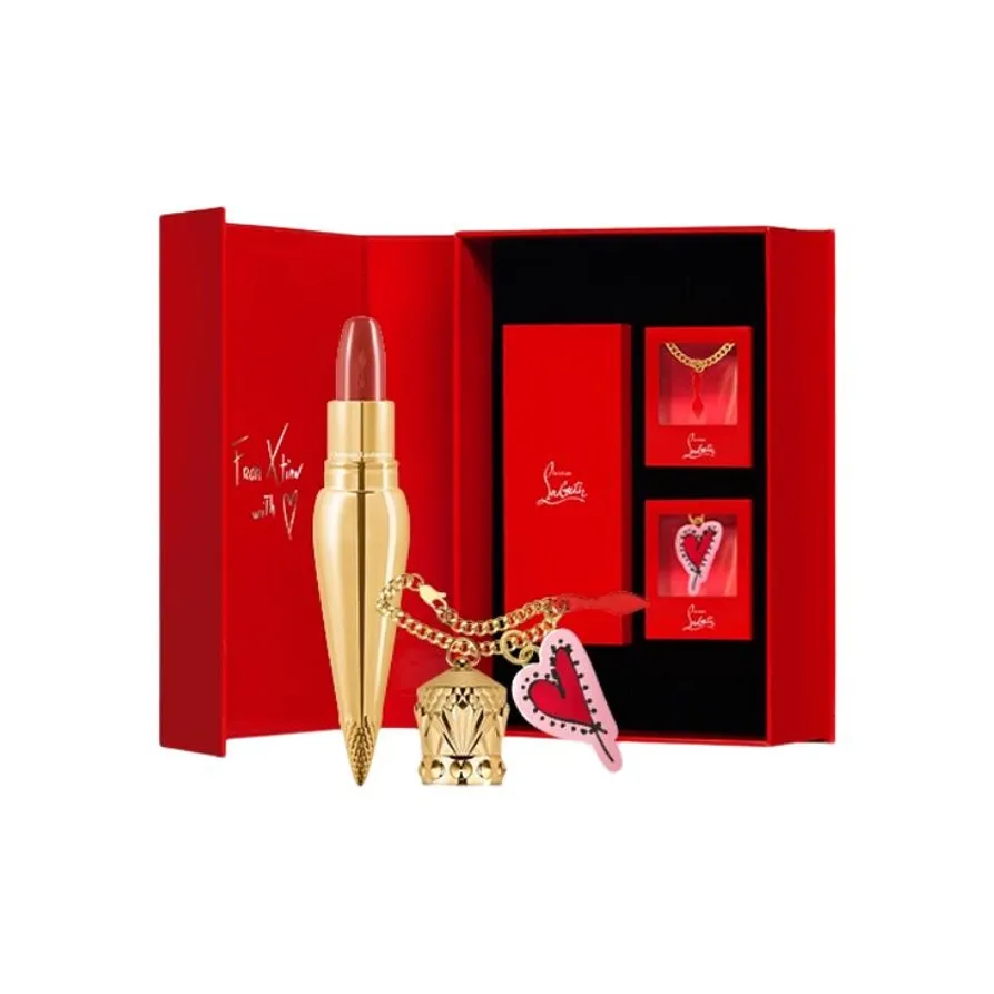 CL Королева'S Baton Lipstick Набор Сатиновый Глиттер Легко Смешивается Естественный