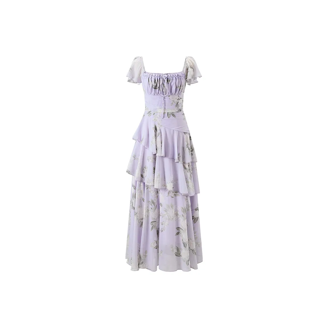 ACAINES Короткое платье с короткими рукавами женское