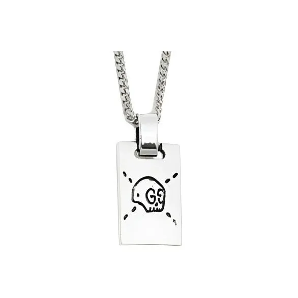 GUCCI Sterling Silver GUCCIGhost Necklace