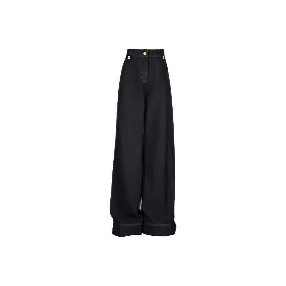 Leather Cat Черные Женские Джинсы