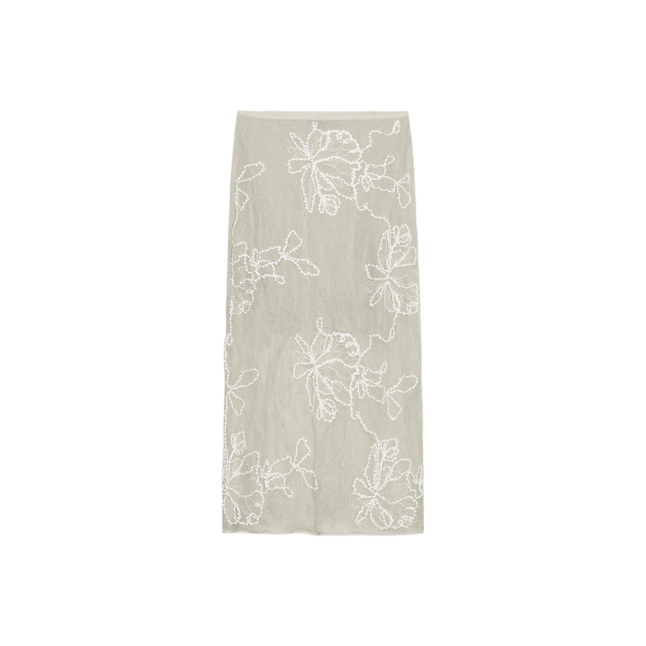 ZARA Белый Женские Повседневные Длинные Юбки