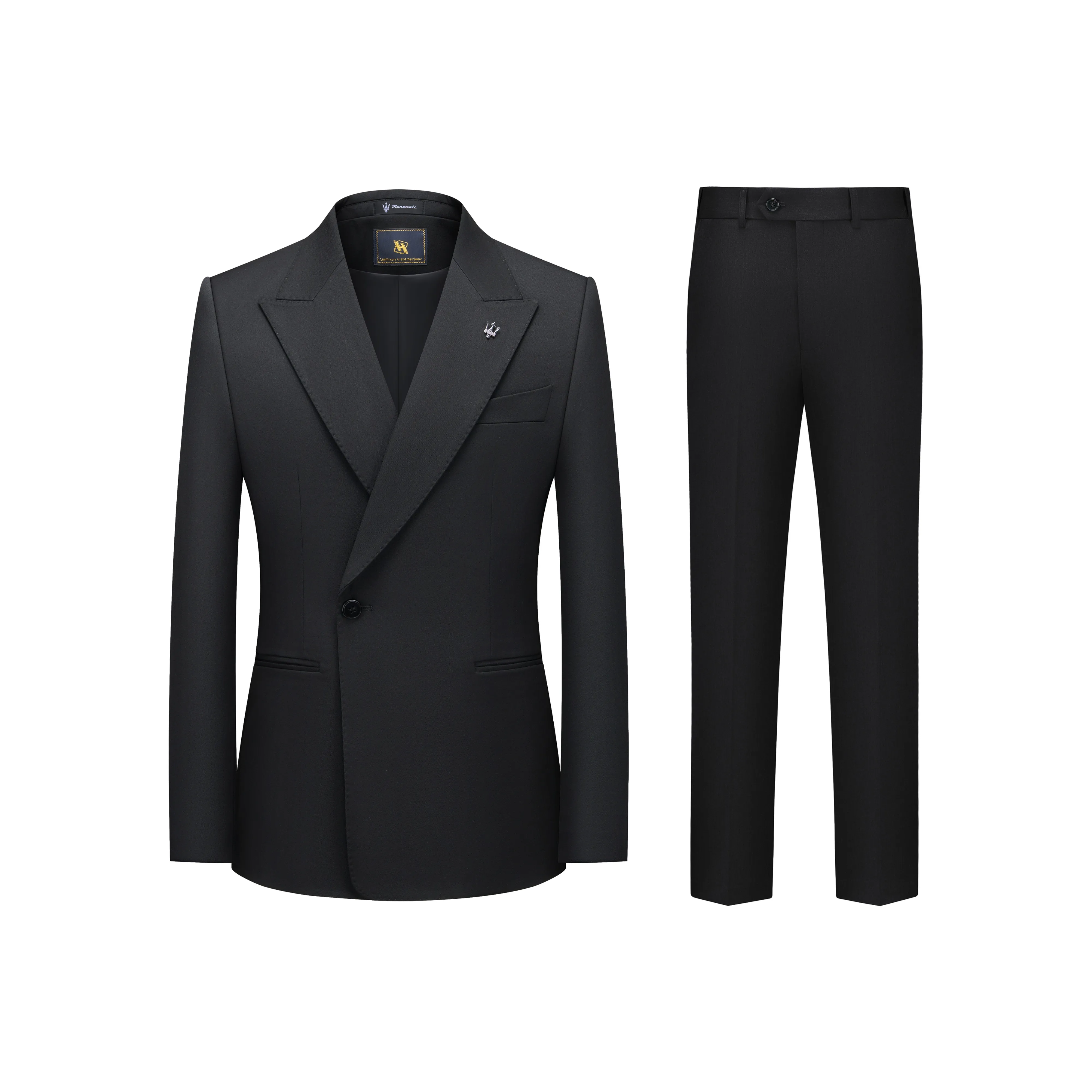 Maserati Черные Мужские Деловые Костюмы
