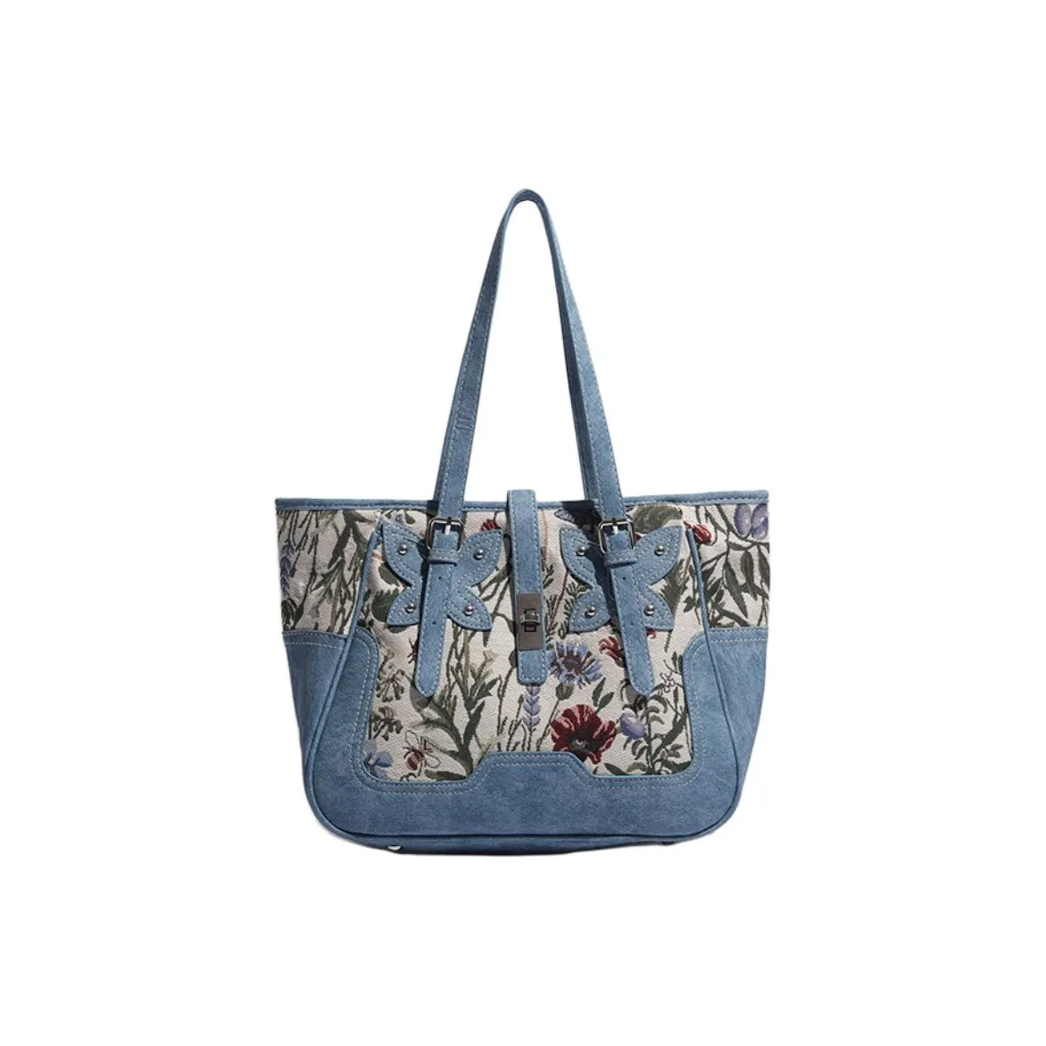 NOMK Деним Сумка через плечо Сумка Сумка через плечо Стандартная Женская Синяя