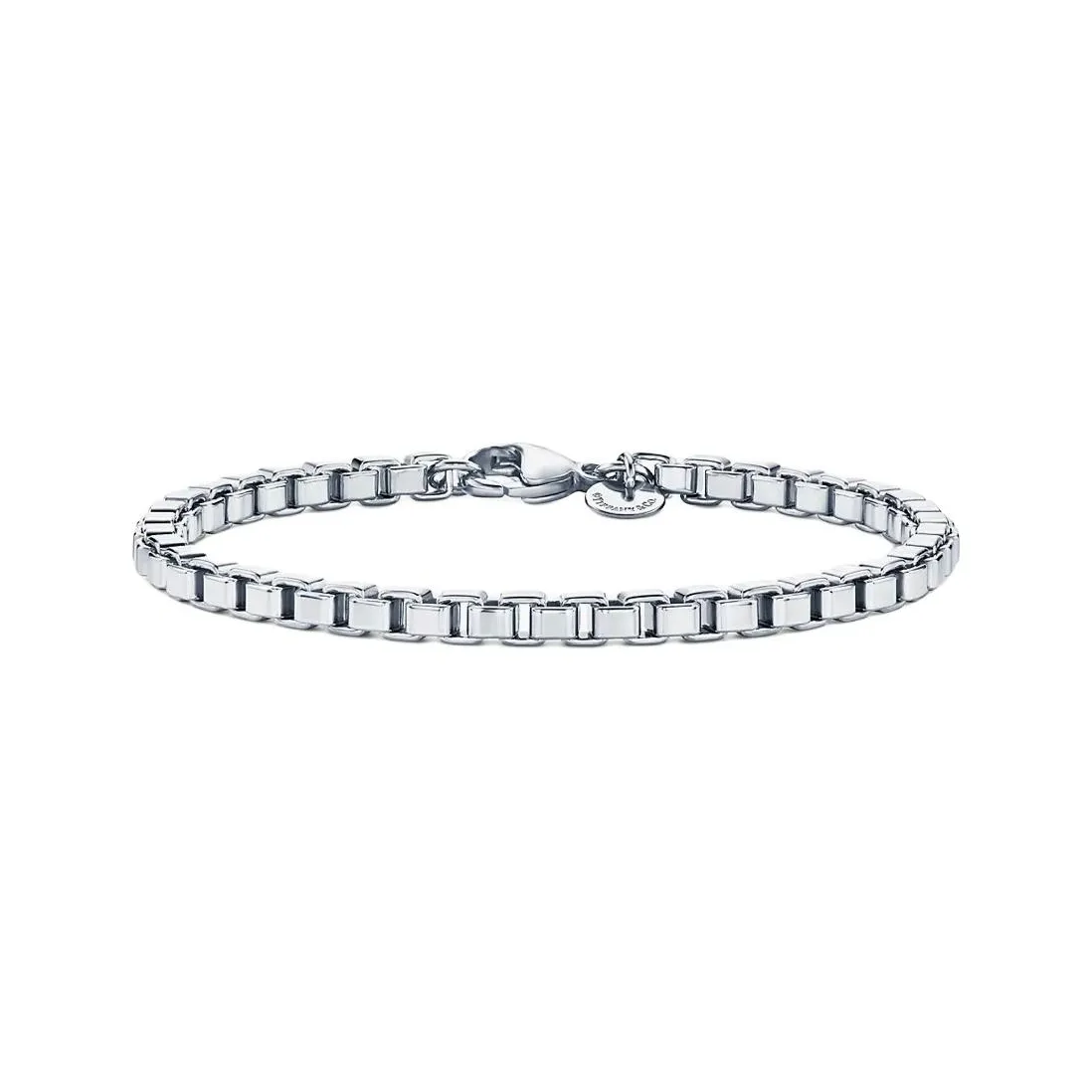 TIFFANY & CO. Venetian Link Series 925 Sterling Silver Bracelets Unisex Silver
