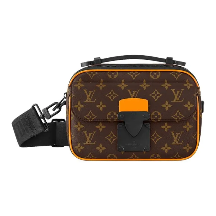 LOUIS VUITTON Coated Canvas Messenger Bag, Shoulder Bag, Crossbody Bag Regular Men's