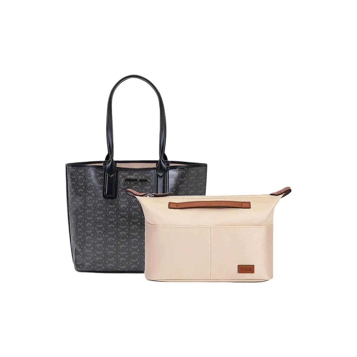 Прилив Сатиновая Подкладка Хранение Разделенная Поддержка Сумка Легкая Сумка Средний Размер Женский Кофейный Пыльно-Синий Бежевый