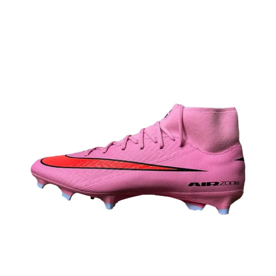 Nike Mercurial Superfly 10 Academy Устойчивые к истиранию Баланс Футбольные бутсы Унисекс Розовый