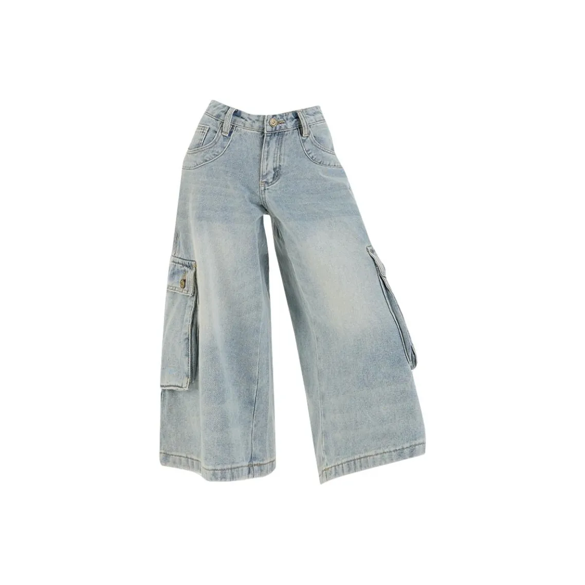 BRN XR 5618 Светло-синий Штаны капри Женские Джинсовые шорты