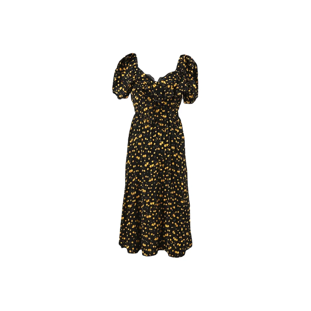 POWXV Короткий рукав Платье Женское