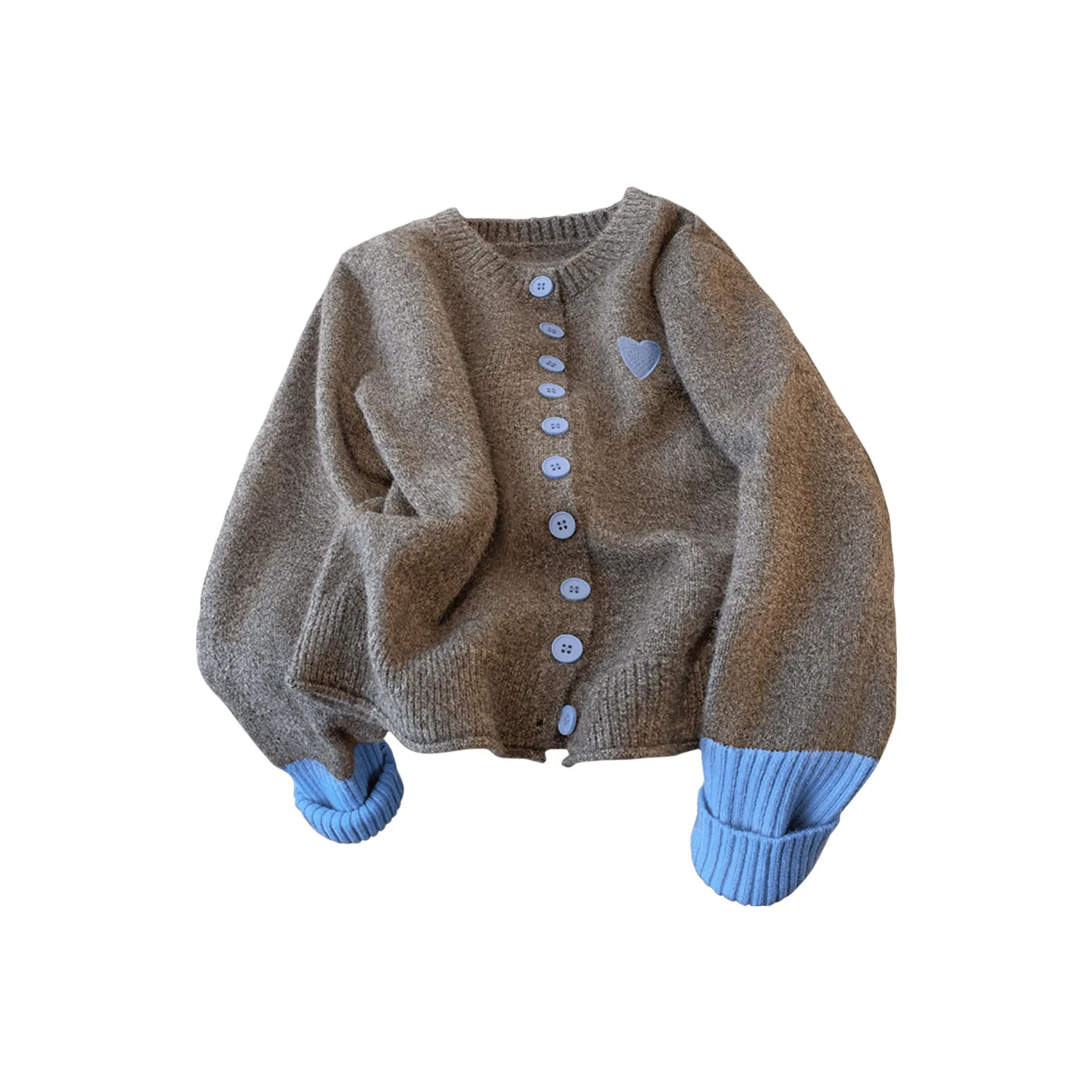 Cypress House Темно-серый и Синий Женские Свитеры