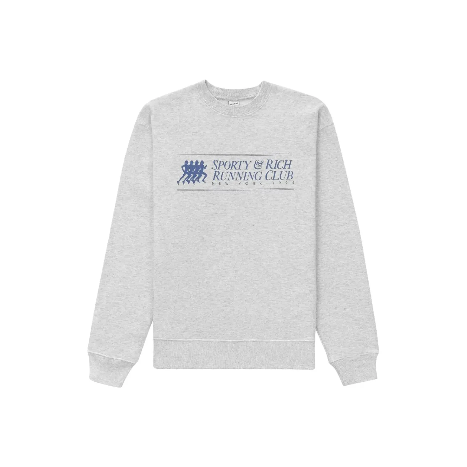 SPORTY & RICH Серый Мужской Свитшот