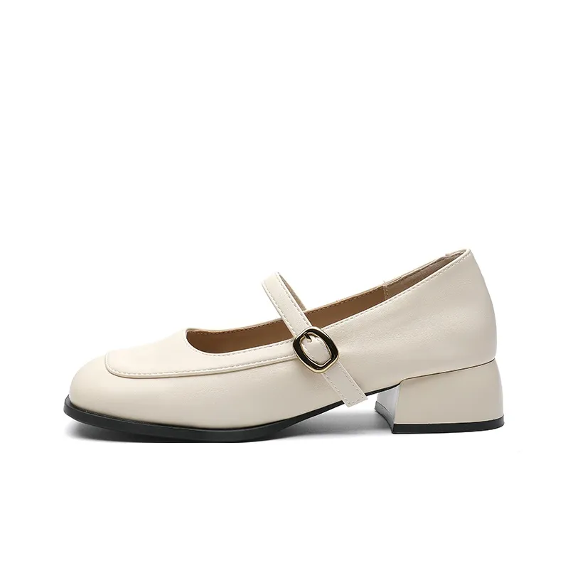 ABIDJAN Грубый каблук Туфли Мэри Джейн Женские