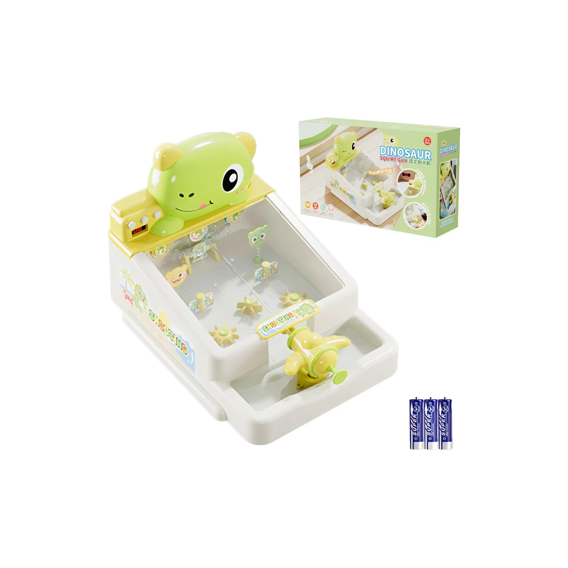 SNAEN Динозавр Вода Пистолет Перекачивание Вода Поток Мраморная Гонки Игра Консоль Развивающие игрушки