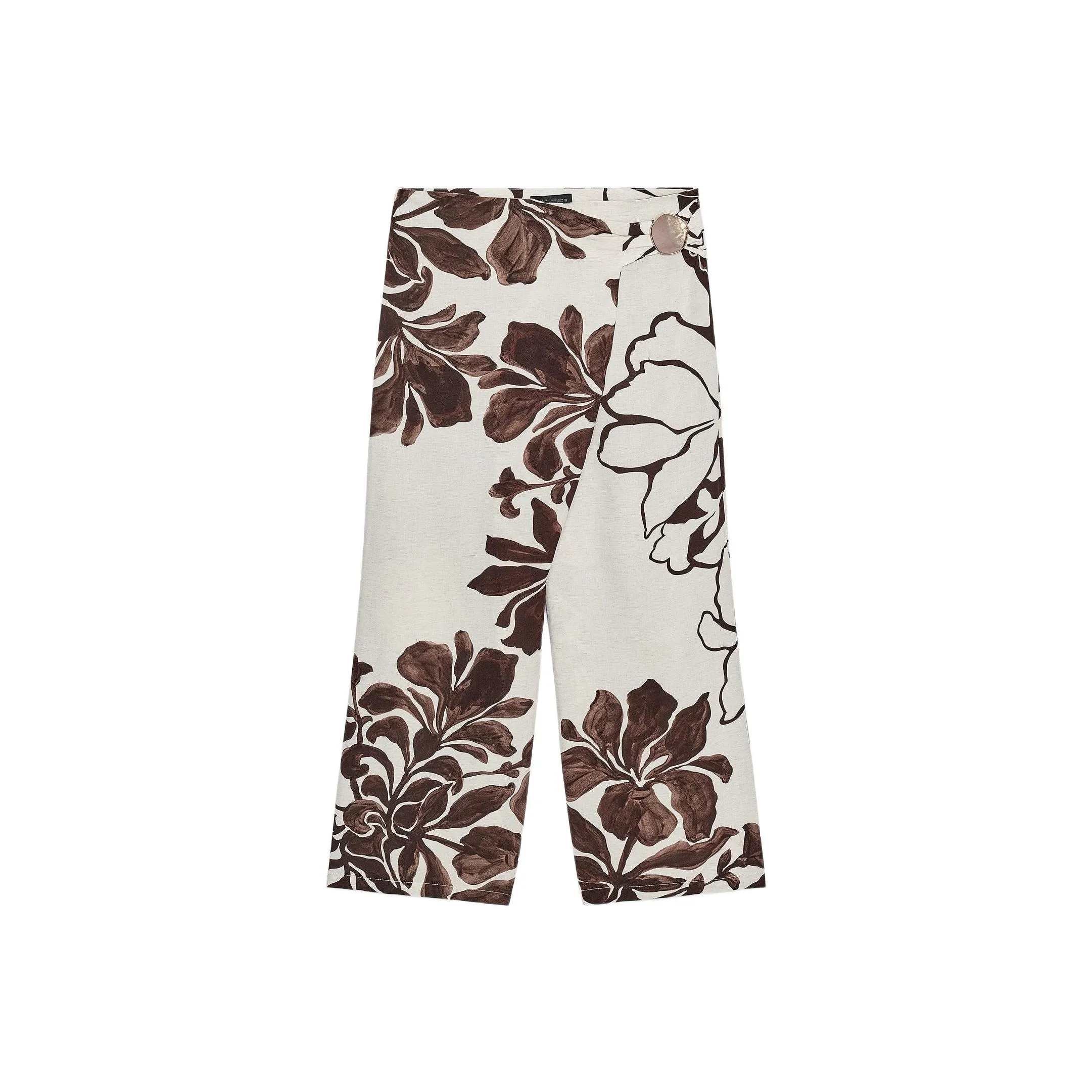 ZARA Телесный/Коричневый Женские Повседневные Брюки