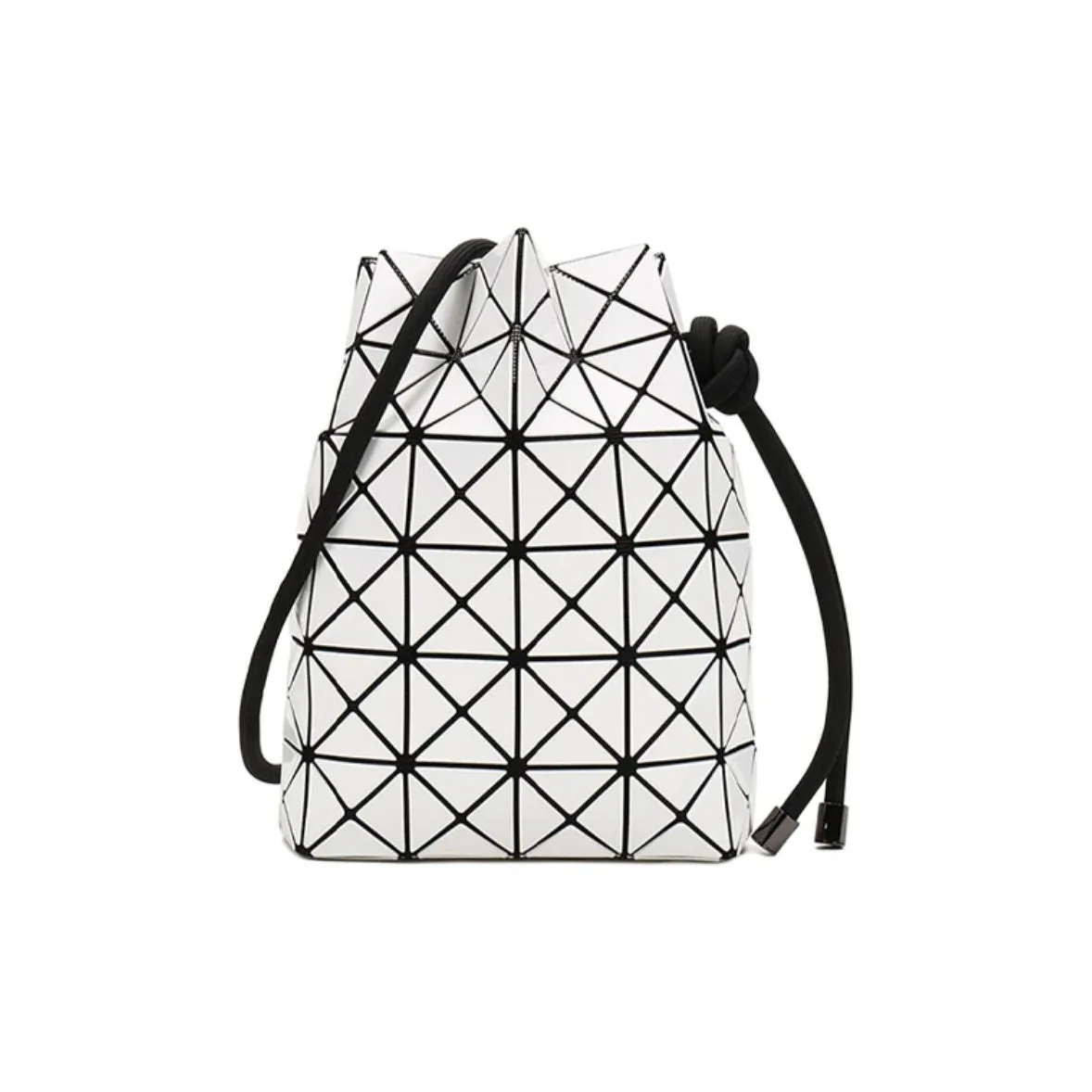 ISSEY MIYAKE Prism Polyvinyl Chloride Bucket Crossbody Bag, Shoulder Bag Women's White