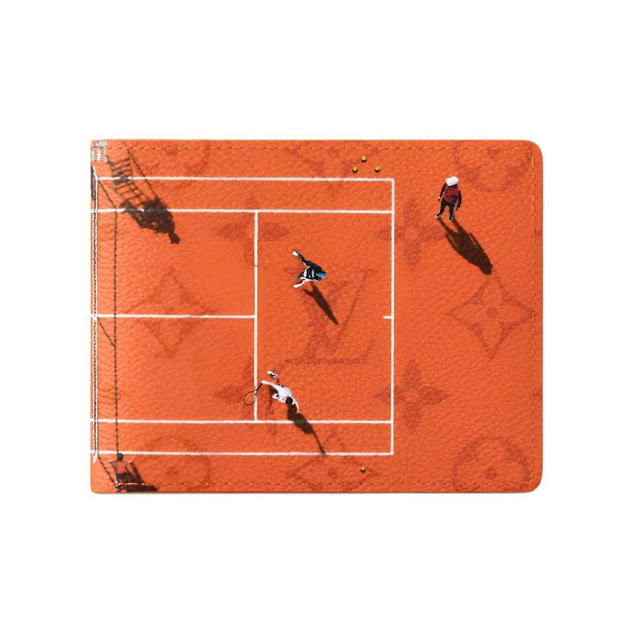 LOUIS VUITTON Tennis Slender Wallet Brick Red