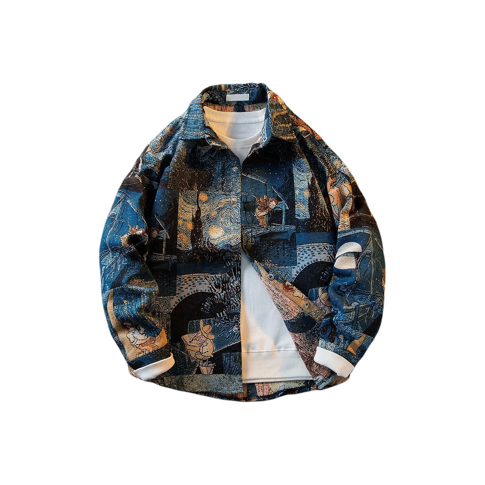 GEOGRE ALEX Синий Мужская Рубашка