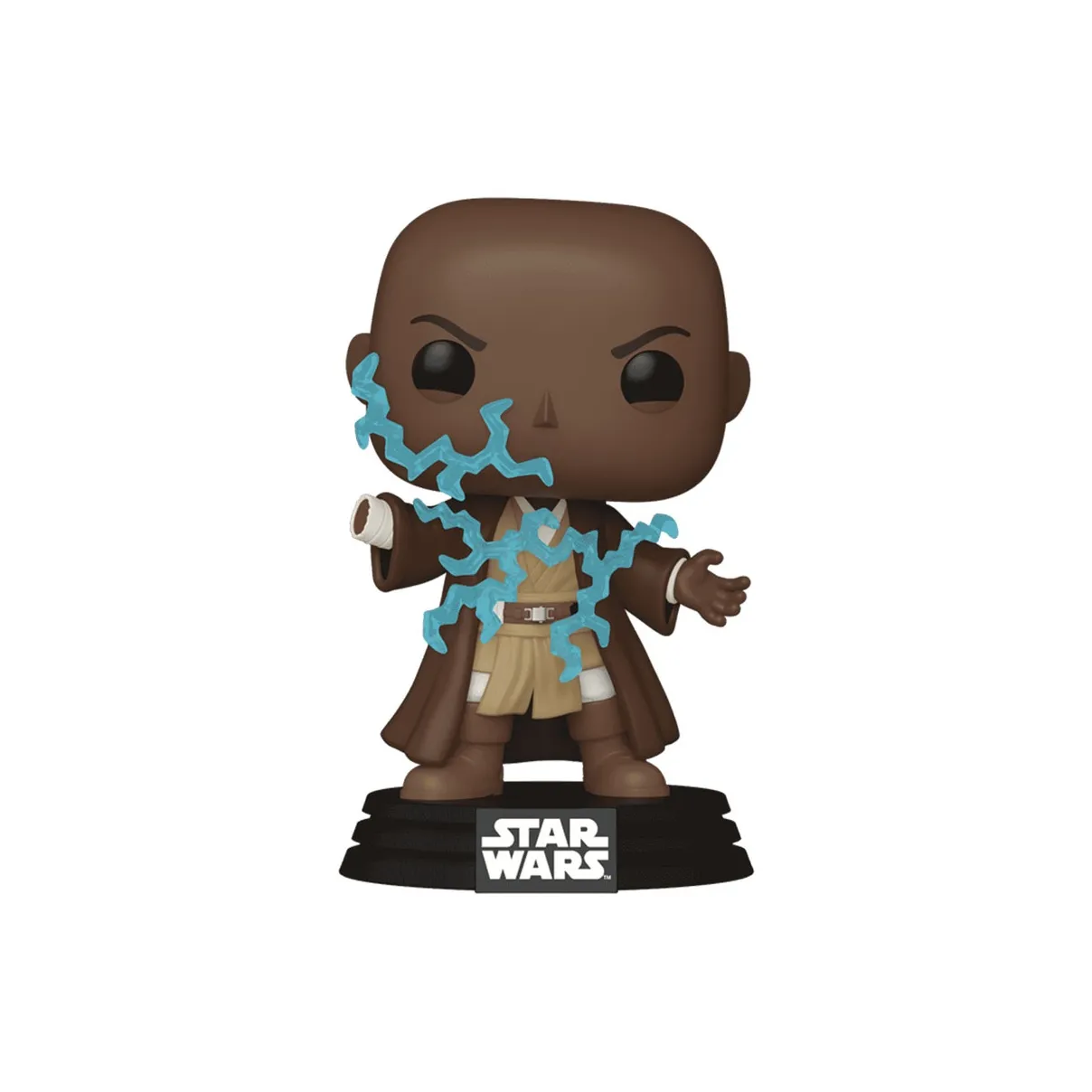 Funko Звездные Войны Mace Windu The FORCE Lightning Finale Ночной свет Версия Фигурки в стиле Chibi