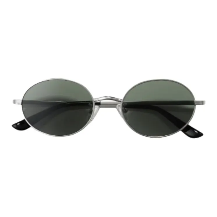 UNIQLO Никелевый сплав OVAL SUNGLASSES Унисекс Серебряный